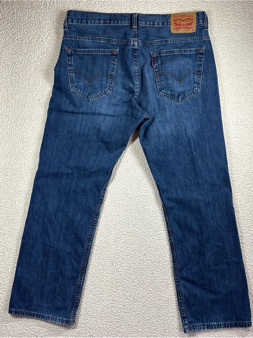 Levi Strauss & Co 569 Loose Straight Men’s W32 L30 Cotton Medium Wash Blue Jeans